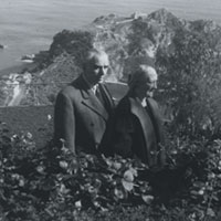 Vittorio Cini con Lyda Borelli a Taormina